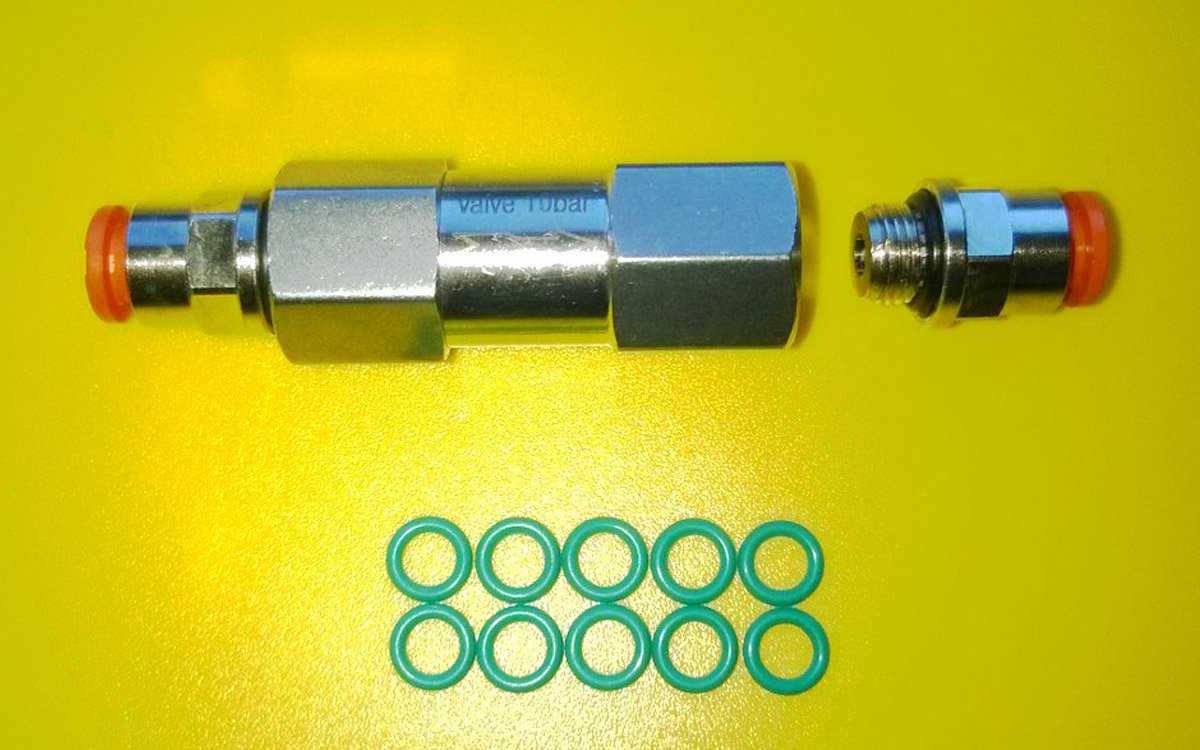 Клапан для створення підпору лінії зворотного потоку п`єзо інжекторів BOSCH серій 115,116,117